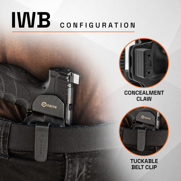 product variation GRITR OMNI IWB/OWB Ambidextrous Kydex Holster Fits HK VP9 / VP9A1 Series image