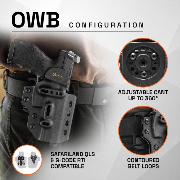 product variation GRITR OMNI IWB/OWB Ambidextrous Kydex Holster Fits HK VP9 / VP9A1 Series image