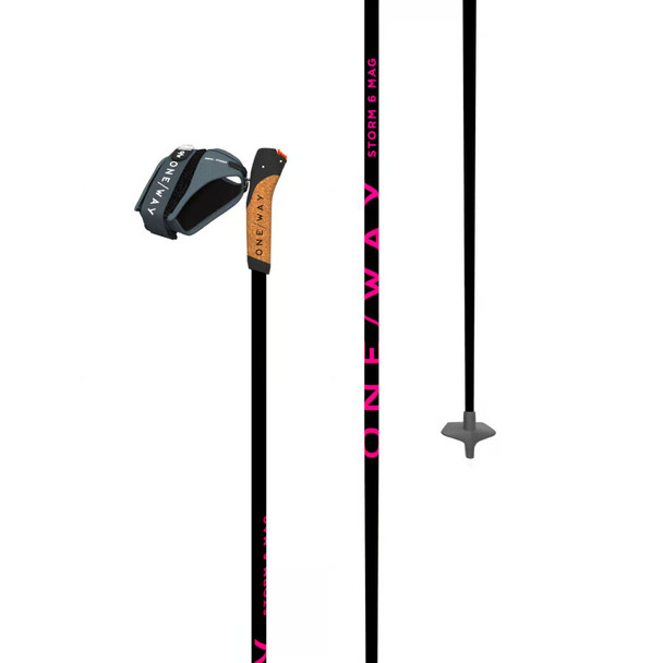product variation FISCHER One Way Storm 6 Mag Pink Cross-Country Ski Poles (OZ42625) image