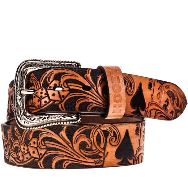 product variation HOOEY Gambler Leather Belt - Brown/Black image