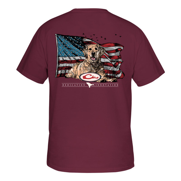 product variation DRAKE Americana Lab T SS Tawny Port Shirt (DT0311-TWP) image