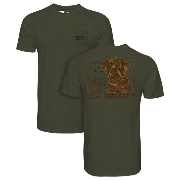 product variation DRAKE Chocolate Lab T SS Olive Shirt (DT0312-OLV) image