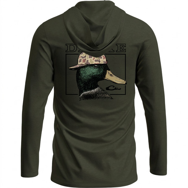 product variation DRAKE The Graphic LS T Back Cap Mallard Deep Depths Dark Heather Hoodie (DT8910-DDD) image