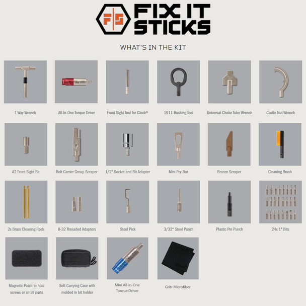 product variation FIX IT STICKS The Works Kit with Mini All-In-One Torque Driver and Gritr Microfibre (FIS-WORKS-VTD+FIS-SVTD+GRIT-MF) image