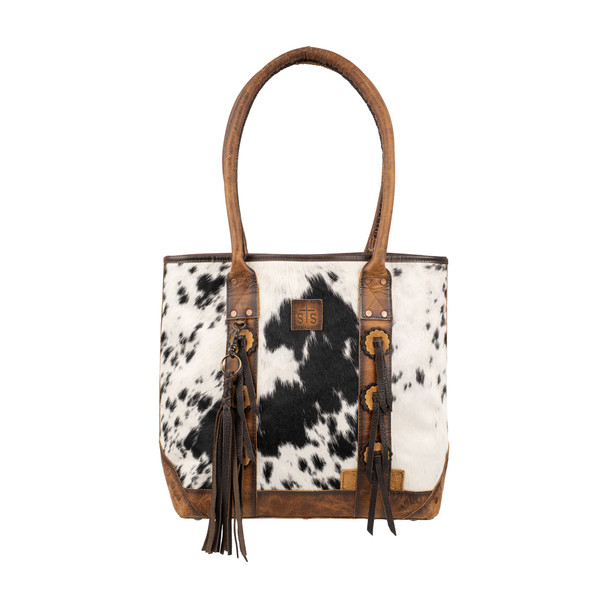 product variation STS Ranchwear Guadalupe Cowhide Palomino Tote Bag (STS35746) image