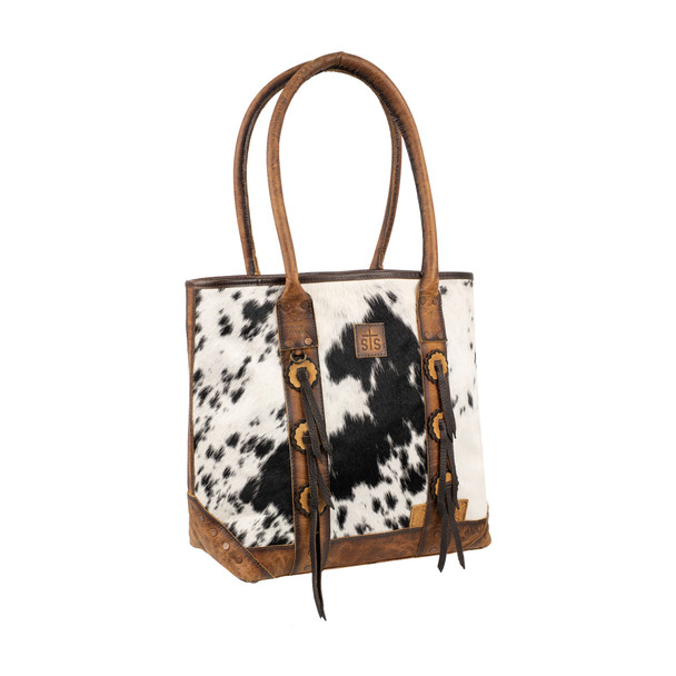 product variation STS Ranchwear Guadalupe Cowhide Palomino Tote Bag (STS35746) image