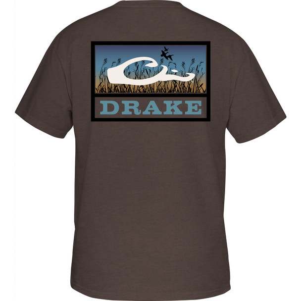 product variation DRAKE Marsh Flight Chocolate Brown T-Shirt (DT9906-CBR) image