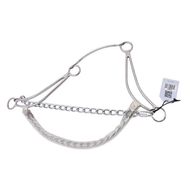 product variation Open Box (Great condition, limited use): CLASSIC EQUINE Carol Goostree Hackamore with Covered Chain Nosepiece (GTHACK) image