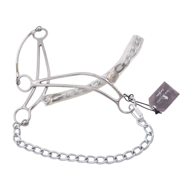 product variation Open Box (Great condition, limited use): CLASSIC EQUINE Carol Goostree Hackamore with Covered Chain Nosepiece (GTHACK) image