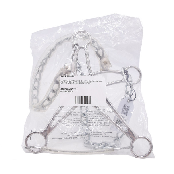 product variation Open Box (Great condition, limited use): CLASSIC EQUINE Carol Goostree Hackamore with Covered Chain Nosepiece (GTHACK) image