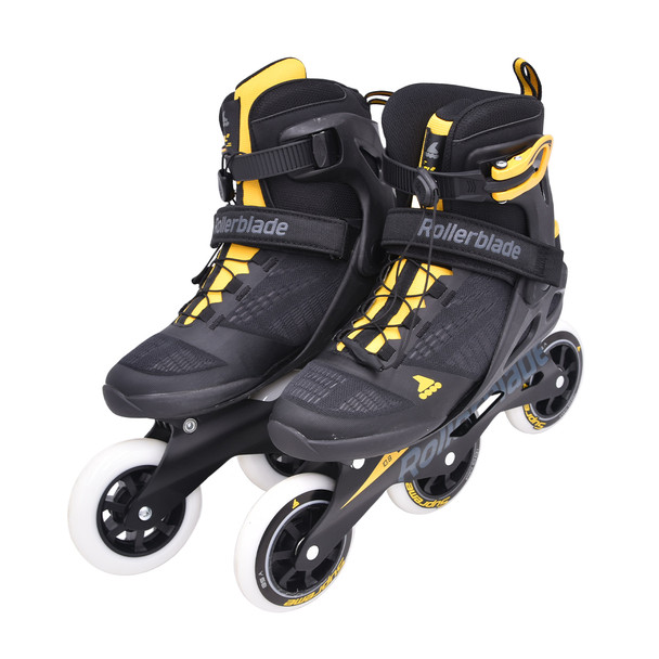 product variation Open Box (Great condition, limited use): Rollerblade MACROBLADE 100 3WD Color: BLACK/SAFFRON YELLOW, Size: 260 (07100200S25-260_2) image