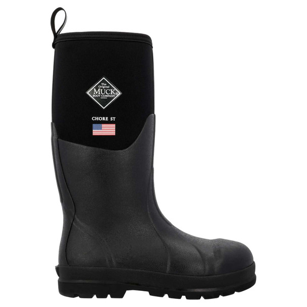 product variation MUCK BOOT COMPANY Men's Chore Classic USA Black/Charcoal Gray Steel Toe Work Boots (CHSUS00) image