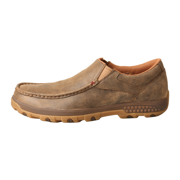 TWISTED X Mens Slip-On Driving CellStretch Bomber Moccasins (MXC0003)