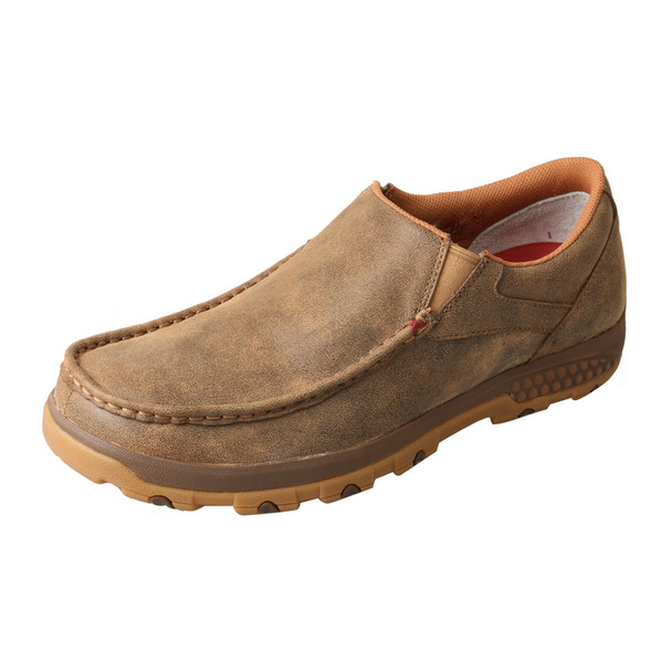 product variation TWISTED X Mens Slip-On Driving CellStretch Bomber Moccasins (MXC0003) image