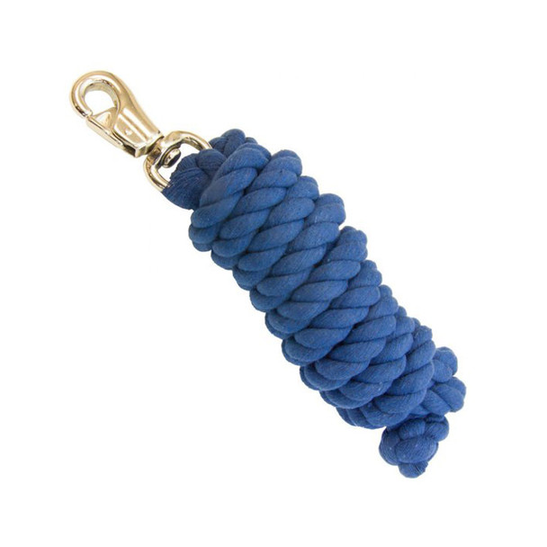 INTREPID INTERNATIONAL Royal Blue Cotton Lead Rope with Bull Snap (556002CP)