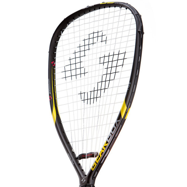 GEARBOX GB-125 3-5/8in Black/Yellow Racquet (16R01-1)