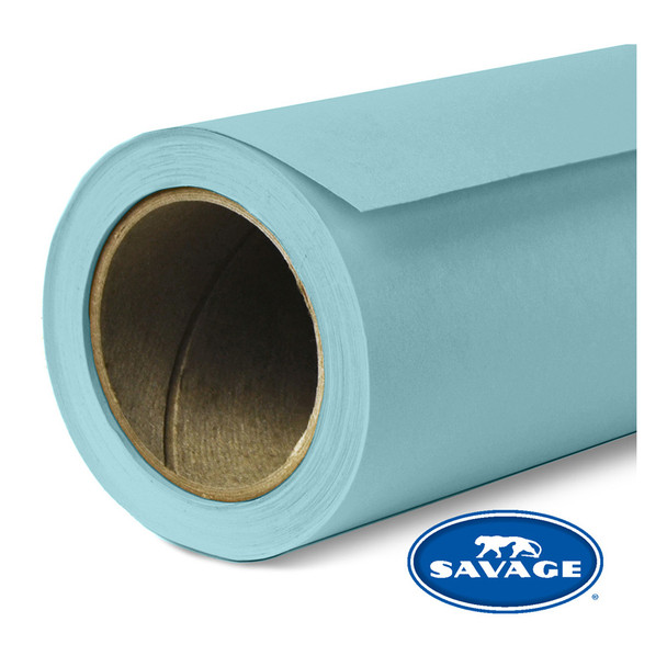 SAVAGE UNIVERSAL 86in x 12Yd Widetone Sky Blue Seamless Paper (2-86)