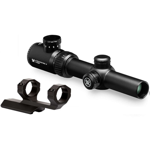 product variation VORTEX Crossfire II 1-4x24mm V-Brite Reticle 30mm Riflescope And Cantilever 30mm Scope Mount (CF2-31037+CM-202) image