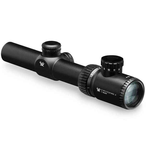 VORTEX Crossfire II 1-4x24mm V-Brite Reticle 30mm Riflescope And Cantilever 30mm Scope Mount (CF2-31037+CM-202)