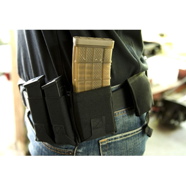 BLUE FORCE Belt Mounted Ten-Speed Black Double Pistol Mag Pouch (BT-TSP-PISTOL-2-BK)