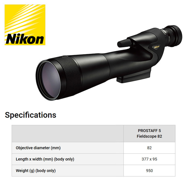 product variation NIKON Prostaff 5 Straight Body 20-60x82mm Spotting Scope (6974) image