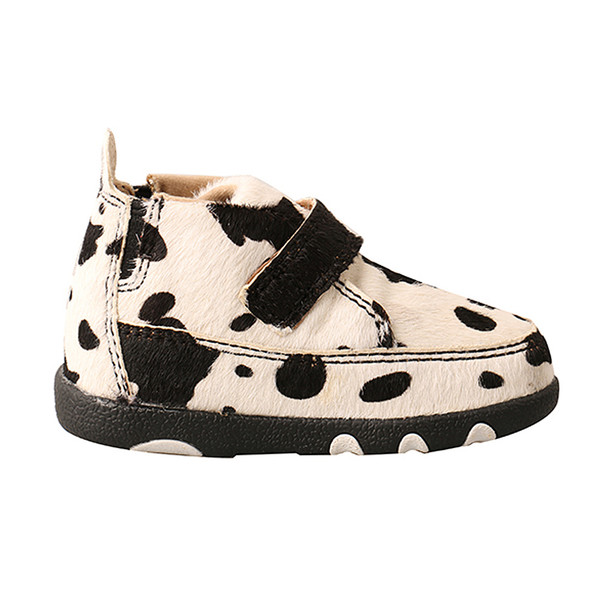 TWISTED X Infant White/Black Chukka Driving Moc (ICA0013)