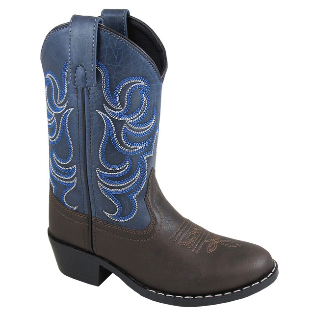 Smoky Mountain Boots Men's Denver Western Boot - Brown Oil Distressed Genuine Leather, Western Toe & Heel (Size 10)