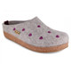 HAFLINGER Women's Cuoricini Wool Clog - Cozy Felt Indoor/Outdoor Slippers With Arch Support