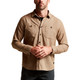 SITKA Men’s Everyday Ambary Short Sleeve Button-Down Shirt – Hemp Blend, Moisture-Wicking, Regular Fit