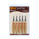 product variation FLEXCUT 4mm Mixed Profile Micro Woodcarving Tool Set (MT940) image