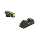 AMERIGLO For Glock CAP Green Tritium LumiGreen Square Outline Front and Lime Green Line Rear Sights (GL-605)