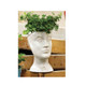 KALALOU White Ceramic Head Planter (CPH1206)