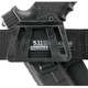 FOBUS 1911 Right Hand Tactical Speed Belt with Light or Laser Holster (T1911BH)