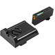 TRUGLO TFX Pro Adjustable Pro Orn Tritium/Fiber Optic Day/Night Sight Set for Glock(TG13GLAPC)