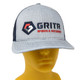 product variation WEBY Richardson 112 Heather Grey/Navy OSFA Trucker Hat with Gritr Sports and Outdoors Logo (HAT-112-HG/NVY-GRITRSPORTS) image