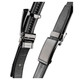 SLIDEBELTS Mens Ash Leather Zinc Buckle Belt (CONTRASTASHZIN)