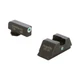 product variation AmeriGlo i-Dot green tritium night sights for Glock 43X and 48 with white front outline image