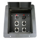 product variation ELITE CORE Recessed Floor Box with 4 XLRF and 2 Locking 1/4in TRS Female Connections (FB4-QTR) image