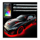 XKGLOW 8x24in Tube + 6x10in Flex Strip XKchrome Smartphone App Controlled LED Accent Car Light Kit (KS-Car-Advance)