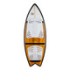 RONIX Koal Classic Fish 5ft Maple / White / Black Wakesurf (212381)