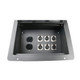 product variation ELITE CORE FBL6+AC Recessed Floor Box With 6 XLRF + Duplex AC with Back Box (FBL6+AC) image