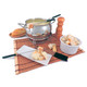 product variation SWISSMAR Mont Brule 9 Pc Mirror-Finished Stainless Steel Electric Fondue Set (FE1005) image