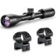 product variation HAWKE Vantage 4-12x40 AO Mil-Dot Riflescope with Match Mount 1in Medium Weaver Scope Rings (14141+22113) image