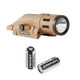 INFORCE WML White Gen2 400 Lumens Flat Dark Earth Light with 2-Pack Streamlight Scorpion Lithium 3-Volt CR123 Battery (W-06-1+85175)