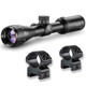 product variation HAWKE Vantage  2-7x32 AO Mil-Dot Riflescope with Match Mount 1in Medium Weaver Scope Rings (14111+22113) image