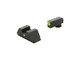 AmeriGlo I-Dot, Sight, Fits Glock 42 and 43, Green Tritium Lime Green LumiLime Outline Front with Green Rear GL-305
