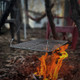 product variation GRITR Titanium Grill Mesh For Outdoor Camp Cooking w/ Hanging Hooks, Tongs, Case image