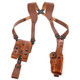 product variation GALCO VHS 4.0 Ambidextrous Tan Vertical Holster System for Glock 19 w/wo Red Dot (VHS4-226R) image