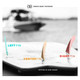 RONIX 2.5in Floating Fin-S 2.0 Tool-Less Fiberglass Charcoal Right Surf Fin (219103)