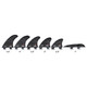 product variation RONIX 4.5in Floating Fin-S 2.0 Tool-Less Fiberglass Charcoal Center Surf Fin (219113) image